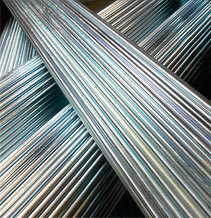 Zinc-coated bars